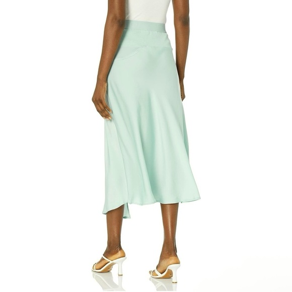 GUESS NWT Altea Midi Slip Asymmetrical Skirt, Small, Mint Green - Picture 2 of 10